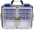Flambeau Outdoors 3000WPNC Waterproof Satchel 3000, Portable Tackle Box with Trays, Gray/Clear