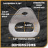 26kN 3/8" Hammocks, Climbing Wall Bolt Hanger/Anchor/Tiedown for Screw/Bolt Ideal for Rock Climbing and Home Gyms