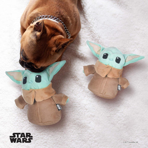 Star Wars for Pets Mandalorian The Child Plush Figure Dog Toy, 9 Inch Medium Soft and Plush Squeaky Toy