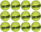 PetSport Yellow Tennis Ball Dog Toys, 12 Pack Small (1.8") Durable Felt & Rubber Balls for Fetch