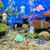 8 Pieces Luminous Aquarium Decorations with Glowing Jellyfish, Artificial Jellyfish, Fluorescent Lionfish, Seahorse