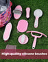 Set, 11-Piece Harrison Howard Complete Horse Grooming Advanced Daily Grooming Tools with Extra Brushes for Full Horse