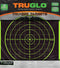 TRUGLO 12X12 Tru-See 100 Yard Bright Fluorescent Self-Adhesive Reactive Splatter Targets, 6, 12, 25 or 50-Pack