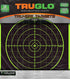 TRUGLO 12X12 Tru-See 100 Yard Bright Fluorescent Self-Adhesive Reactive Splatter Targets, 6, 12, 25 or 50-Pack