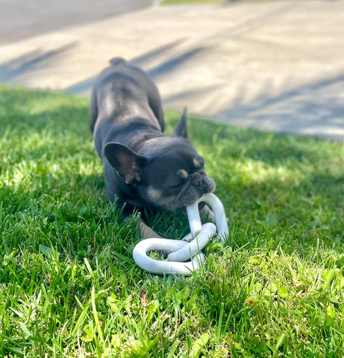 Tug of War Dog Chew Toy, Natural Rubber Heavy Duty Marble Links, Aesthetically Pleasing for Small, Medium, Large Dogs