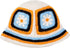 Handmade Crochet Knitted Bucket Hat Summer Floral Beanies Cap (Orange)