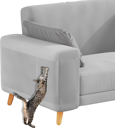 10 Pcs Anti Cat Scratch Furniture Protectors, Double Sided Sticky Tape for Cats, Couch Protector, Sticky Paws