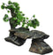 Penn-PLAX Deco-Replicas Bonsai Tree on Rocks Aquarium Decoration, Safe for Freshwater and Saltwater