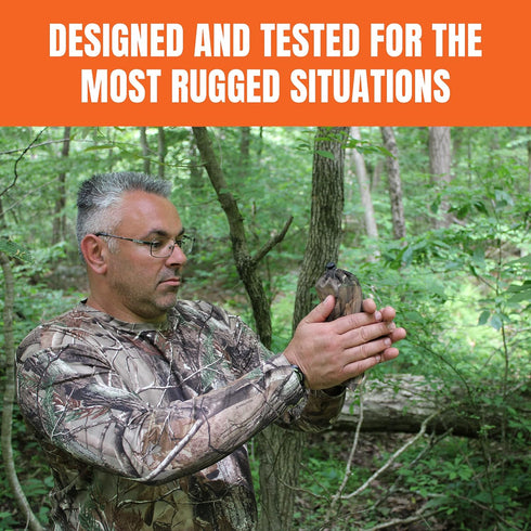 Nationwide Scents Deer Grunt Call and Rattle Bag Combo - Durable All-Weather Hunting Calls for Whitetail