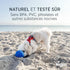 2-in-1 Hevea Planet Ball Dog Activition & Fetch Toy - Natural Rubber Throw Toy - Tested and Safe Dog Treat Ball