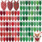 Abbylike 100 Pcs St. Patrick's Day Dog Bandanas Bulk Green Plaid Bandanas