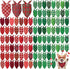 Abbylike 100 Pcs St. Patrick's Day Dog Bandanas Bulk Green Plaid Bandanas