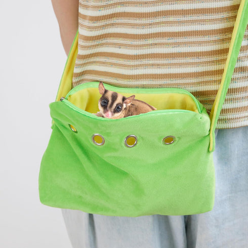 Meow&Woof Sugar Glider Bonding Pouch Small Pet Carrier Bag Sling with Strap Critter Cuddler for Gliders Ferret, Rat
