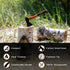 KSEIBI Wood Axe, Small Outdoor Camp Hatchet for Splitting and Kindling Wood, Forged Steel Blade