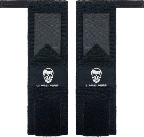 Gymreapers 18" Weightlifting Wrist Wraps (IPF Approved) with Heavy Duty Thumb Loop, Best Support for Powerlifting