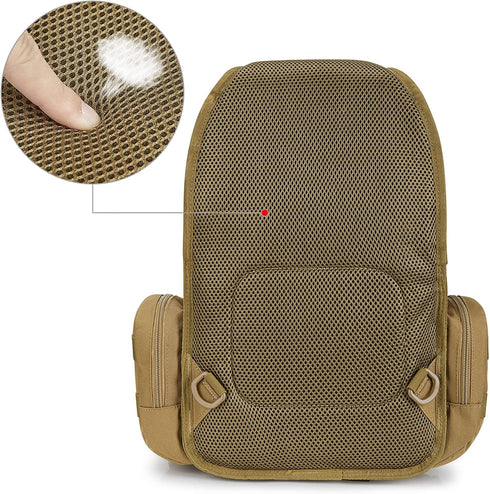 G4Free Tactical EDC Sling Bag Backpack with Pistol Holster for Concealed Carry