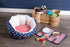 Bone Dry Pet Storage Collection - Medium Bone Shape Hyacinth Toy Basket