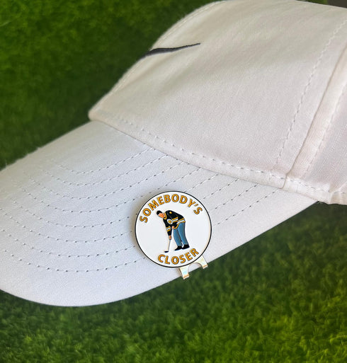 Happy Gilmore Golf Ball Marker with Magnetic Hat Clip, Funny Golf Gift for Men, Golf Accessories
