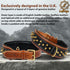 Spike Dog Collar | Spiky Series | Premium Genuine Bridle Leather, Heavy Duty, Padded for Medium, Large, XL Breeds