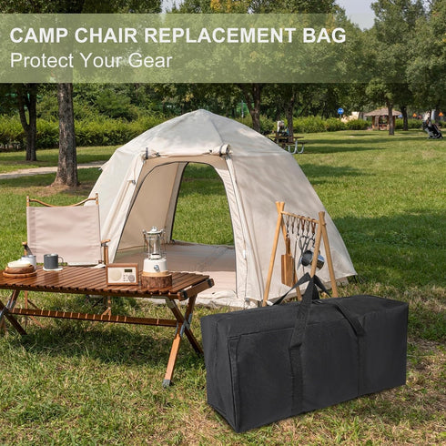 39 8 12 Inch Camp Chair Replacement Bag, Camping Folding Chair Storage Bag Large Zippered with Handle Strap, x x Fit