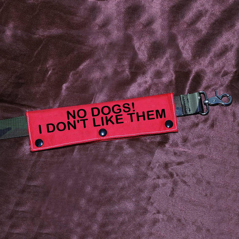 Funny Dog Leash Sleeve No Dogs! I Don't Like Them, Dog Leash Wrap Sleeve Gift