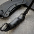 GTK691 Fixed Blade Knife - D2 Steel Blade with Nylon Fiberglass Handle & Kydex Sheath (Black)