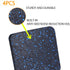 Treadmill Mat Pads, Exercise Equipment Mat with High Density Rubber for Floor Protection, 3.94" x 3.94" x 0.5" (4 PCS)