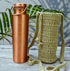 Pure Copper Water Bottles, Seamless Leak Proof Ayurvedic Copper Bottle (1000ml)