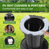 350LBS BLIKA Upgraded Retractable Portable Toilet with Soft Cushioned Seat, Foldable Camp Toilet for Adults & Kids