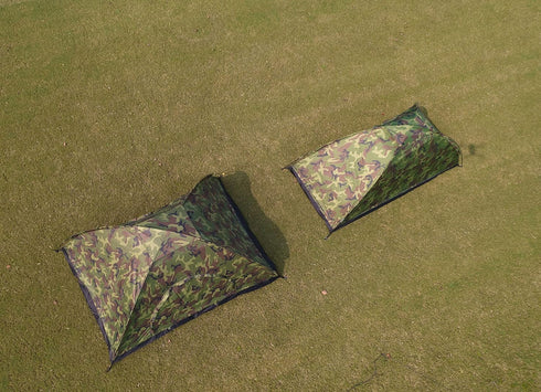 Lightweight Backpacking Tent Camouflage Outdoor Equipment for Camping Hiking Biking Trip - Sutekus
