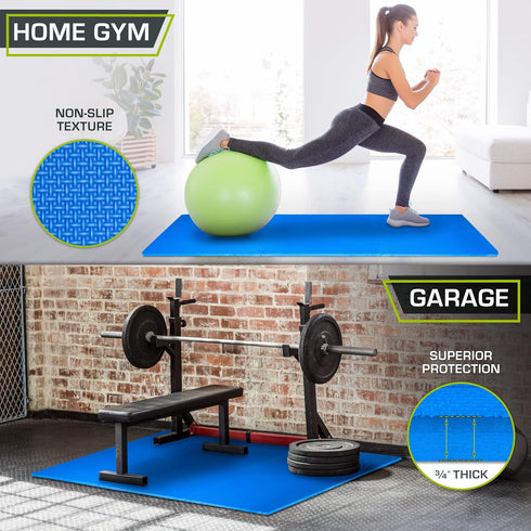ProsourceFit Extra Thick Puzzle Exercise Mat, EVA Foam Interlocking Tiles for Home and Gym Flooring