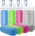 Sukeen 4 Pack Cooling Towels (40"x12"), Cooling Neck Wraps, Ice Towel, Soft