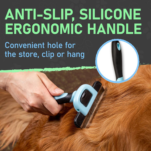 Maxpower Planet Pet Grooming Deshedding Brush - Tool for Dogs and Cats, Reduces Shedding up to 95%
