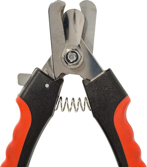 Franklin Sports Professional Grade Dog & Cat Nail Clippers with Safety Guard, Stainless Steel Grooming Tool