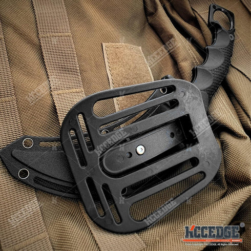 Tactical Knife, Hunting Knife, Survival Karambit Fixed Blade Knife, Razor Sharp Edge Camping Gear, 82422 (Black)