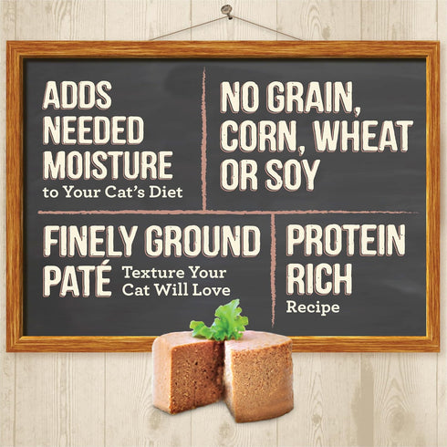 Merrick Purrfect Bistro Grain Free Premium Soft Canned Pate Adult Wet Cat Food, High Protein Beef Recipe, 3 oz (Pack of