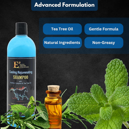 E3 Cooling & Rejuvenating Pets Shampoo - 32 oz - Menthol, Camphor, Tea Tree for Soothing Relief for Dogs