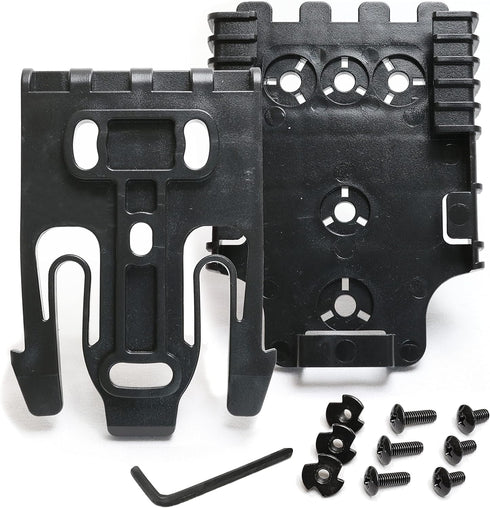 QLS Quick Locking System Kit, Platform Attachment for Duty Holster with Locking Fork and Receiver Plate
