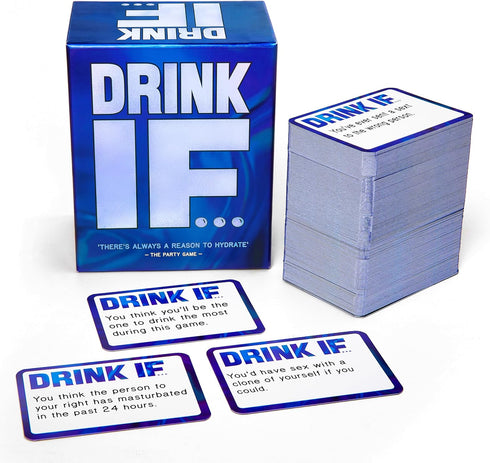 Set Drink IF Adult Drinking Game for Parties + After Dark Expansion | Funny Icebreaker & Conversation Starter Card Game