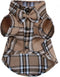 Soft Casual Dog Plaid Shirt, Gentle Western Pet Clothes, Cotton Dog Shirt with Bow Tie for Wedding, Christmas Costumes