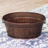 Indestructible Metal Dog Toy Bin, Copper Galvanized Storage Box with Handles, Dog Bone Design for Chew Toys, Blankets,