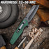 FLISSA Folding Knife, 4-3/4" Reverse Tanto Folding Pocket Knife, Black Stonewash Blade, G10 Handle for Hunting,