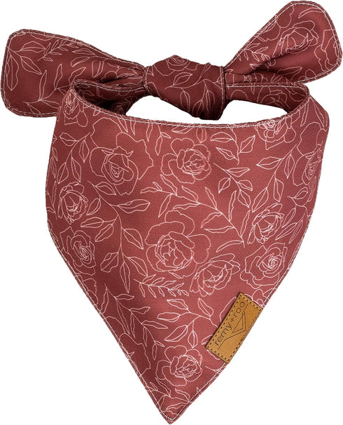 Remy+Roo Small Spring Bandanas - 4 Pack Rubi Set, Premium Durable Adjustable Polyester Fabric, Patented Shape Floral