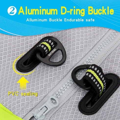 Truelove Dog Cooling Vest Harness, Adjustable Zipper Cooler Jacket for Outdoor Hunting Training, Green X-Small
