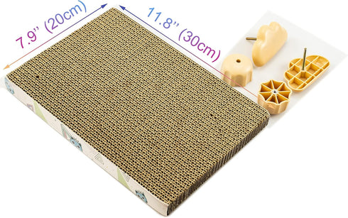 Cat Scratching Post for Cage - Cage Wall Mounted Cat Scratcher, Cardboard Scratcher, SCRC-30X20