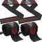 Wrist Wraps + Lifting Straps Bundle (2 Pairs) for Weightlifting, Gym, Powerlifting, Bodybuilding, Cross Training -