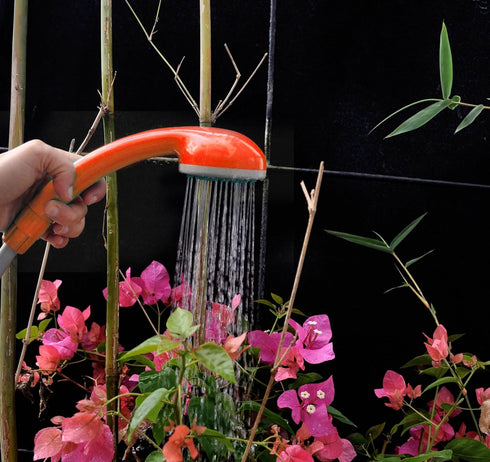 Ivation Portable Outdoor Shower, Battery Powered - Compact Handheld Rechargeable Camping Showerhead - Pumps Water from