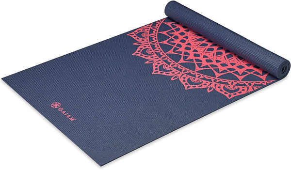 Gaiam Print Yoga Mat - Non Slip Exercise & Fitness Mat for Yoga, Pilates & Floor Exercises