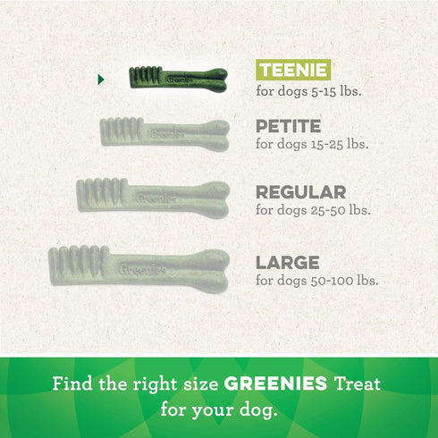 Greenies Aging Care TEENIE Natural Dental Care Dog Treats, 27 oz, Pack (96 Treats)