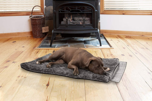 Furhaven Self-Warming Mat for Dogs, Electricity-Free Reflective Thermal Insert, Jumbo/XL, Silver